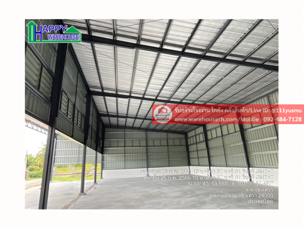 โกดังสำเร็จรูป HW-H 18x30x6.4 เมตร: การสร้างสรรค์ผลงานที่ยอดเยี่ยมในจังหวัดฉะเชิงเทรา - Image 3