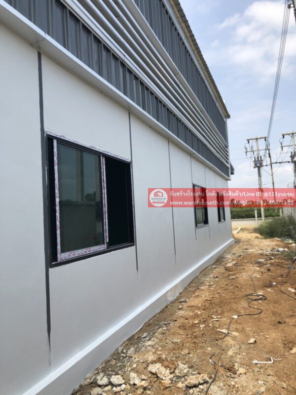 ผลงานโกดังสำเร็จรูป hw c ขนาด 13x20x6 เมตร