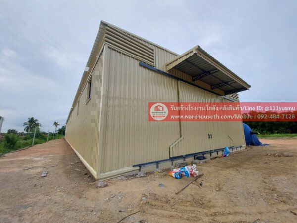 ผลงานโกดังสำเร็จรูป hw c ขนาด 15x60x6 เมตร