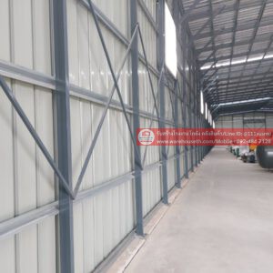 ผลงานโกดังสำเร็จรูป hw c ขนาด 15x60x6 เมตร