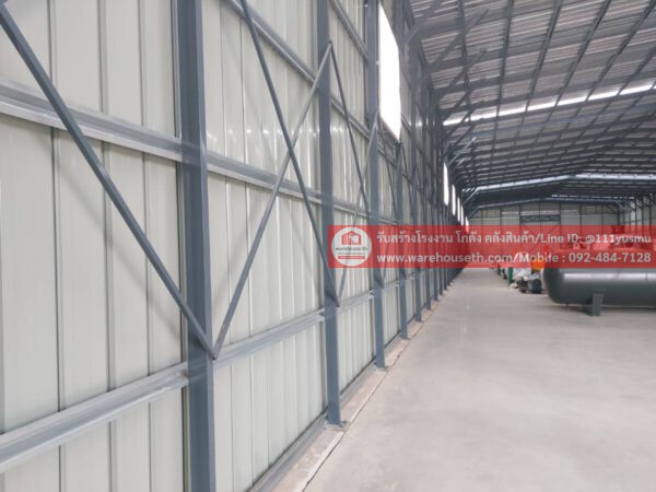 ผลงานโกดังสำเร็จรูป hw c ขนาด 15x60x6 เมตร