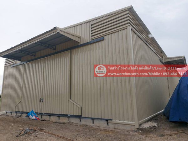 ผลงานโกดังสำเร็จรูป hw c ขนาด 15x60x6 เมตร