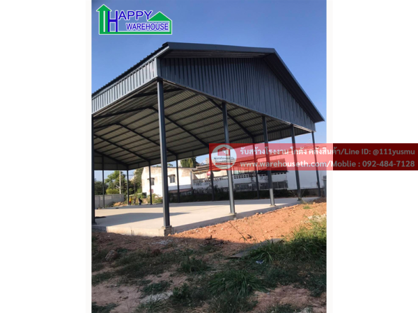 ผลงานโกดังสำเร็จรูป hw h ขนาด 16x30x6 เมตร