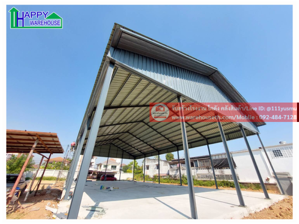 ผลงานโกดังสำเร็จรูป hw h ขนาด 16x30x6 เมตร