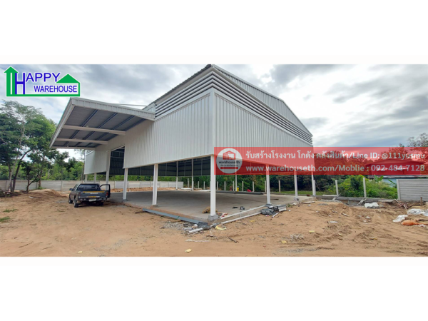 ผลงานโกดังสำเร็จรูป hw h 15x25x6.4 เมตร