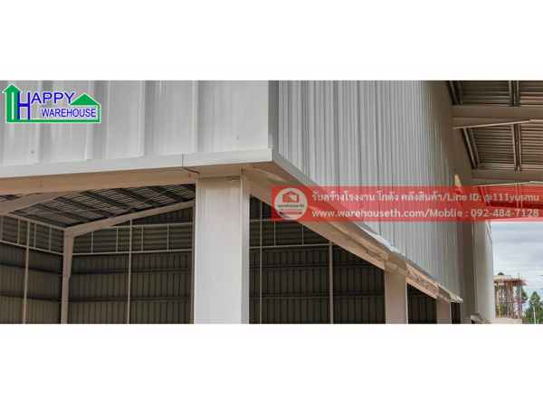 ผลงานโกดังสำเร็จรูป hw h 15x25x6.4 เมตร