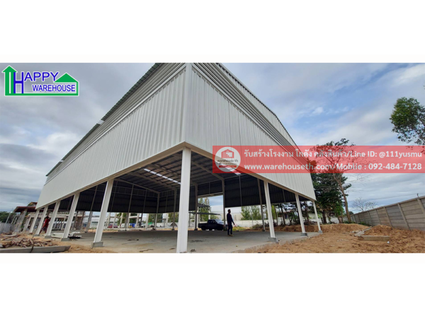 ผลงานโกดังสำเร็จรูป hw h 15x25x6.4 เมตร