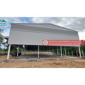 ผลงานโกดังสำเร็จรูป hw h 15x25x6.4 เมตร