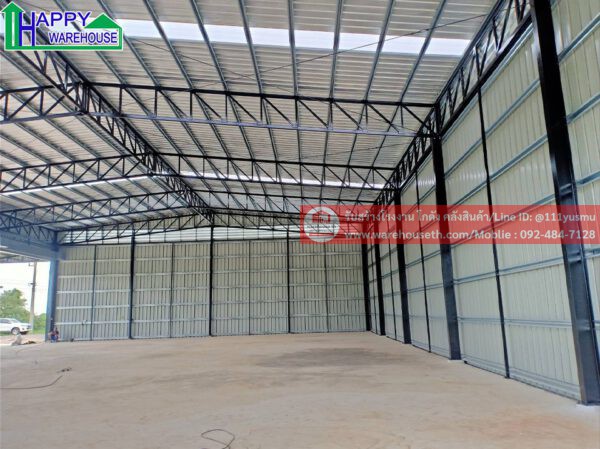 ผลงานโกดังสำเร็จรูป hw hc ขนาด 20x30x6.75 เมตร