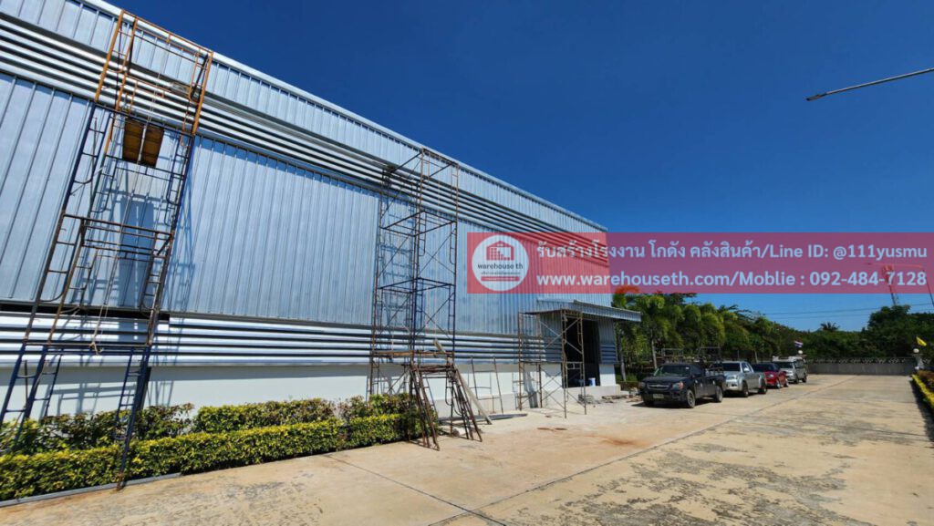 ผลงานโกดังสำเร็จรูป hw hc 16x30x7.1 m.
