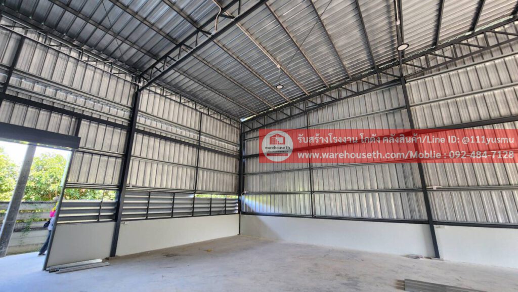 ผลงานโกดังสำเร็จรูป hw hc 16x30x7.1 m.