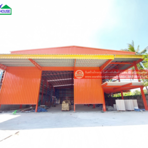 ผลงานโกดังสำเร็จรูป hw hc ขนาด 20x40x9 เมตร