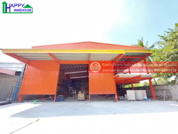 ผลงานโกดังสำเร็จรูป hw hc ขนาด 20x40x9 เมตร