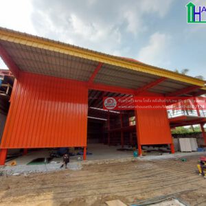 ผลงานโกดังสำเร็จรูป hw hc ขนาด 20x40x9 เมตร
