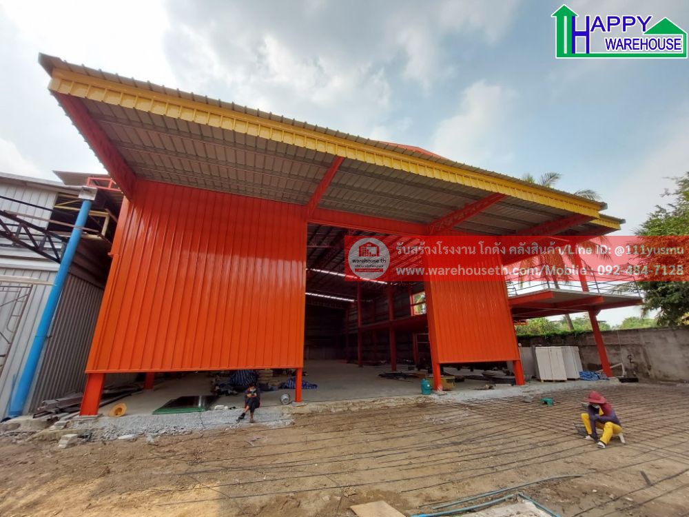 ผลงานโกดังสำเร็จรูป hw hc ขนาด 20x40x9 เมตร