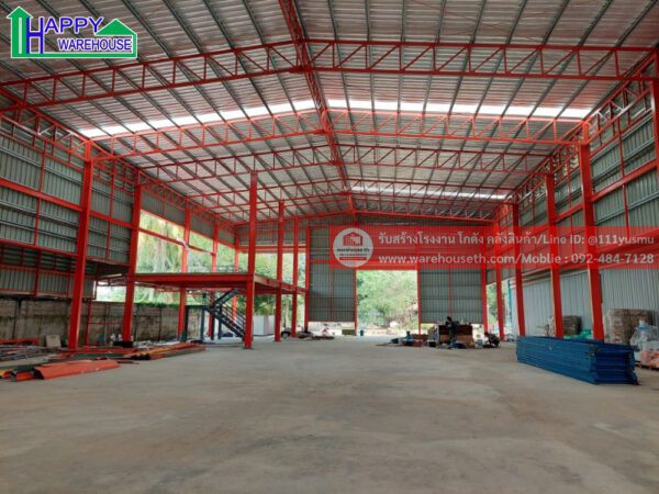 ผลงานโกดังสำเร็จรูป hw hc ขนาด 20x40x9 เมตร