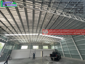 ผลงานโกดังสำเร็จรูป hw hc 18x30x6เมตร