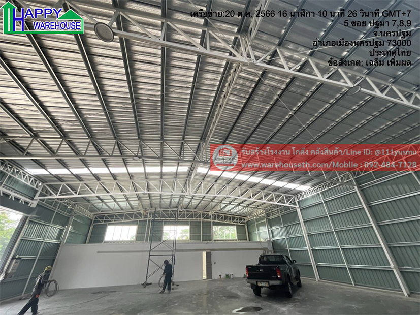 ผลงานโกดังสำเร็จรูป hw hc 18x30x6เมตร