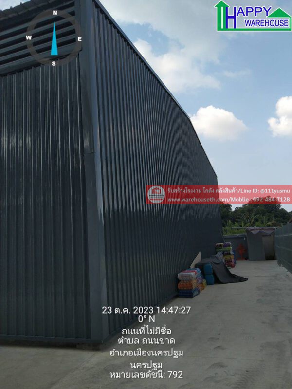 ผลงานโกดังสำเร็จรูป hw hc 18x30x6เมตร