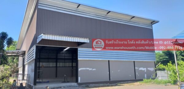 ผลงานโกดังสำเร็จรูป hw hcขนาด 26.5x20x9.5 เมตร