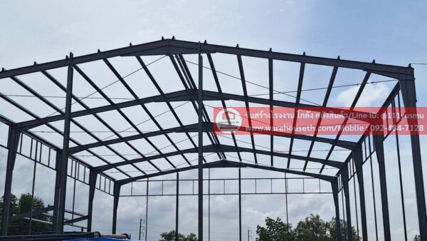 ผลงานโกดังสำเร็จรูป hw h 14x20x6.5เมตร