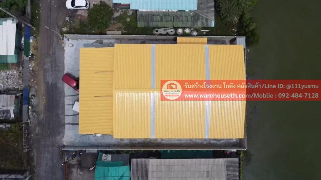 ผลงานโกดังสำเร็จรูป hw h 14x20x6.5เมตร